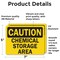Signmission Chemical Storage OSHA Caution Sign, Vinyl Decal, 7in W x 5in L, 2PK OS-2PACK-CS-D-57-L-19124 - alternate 6